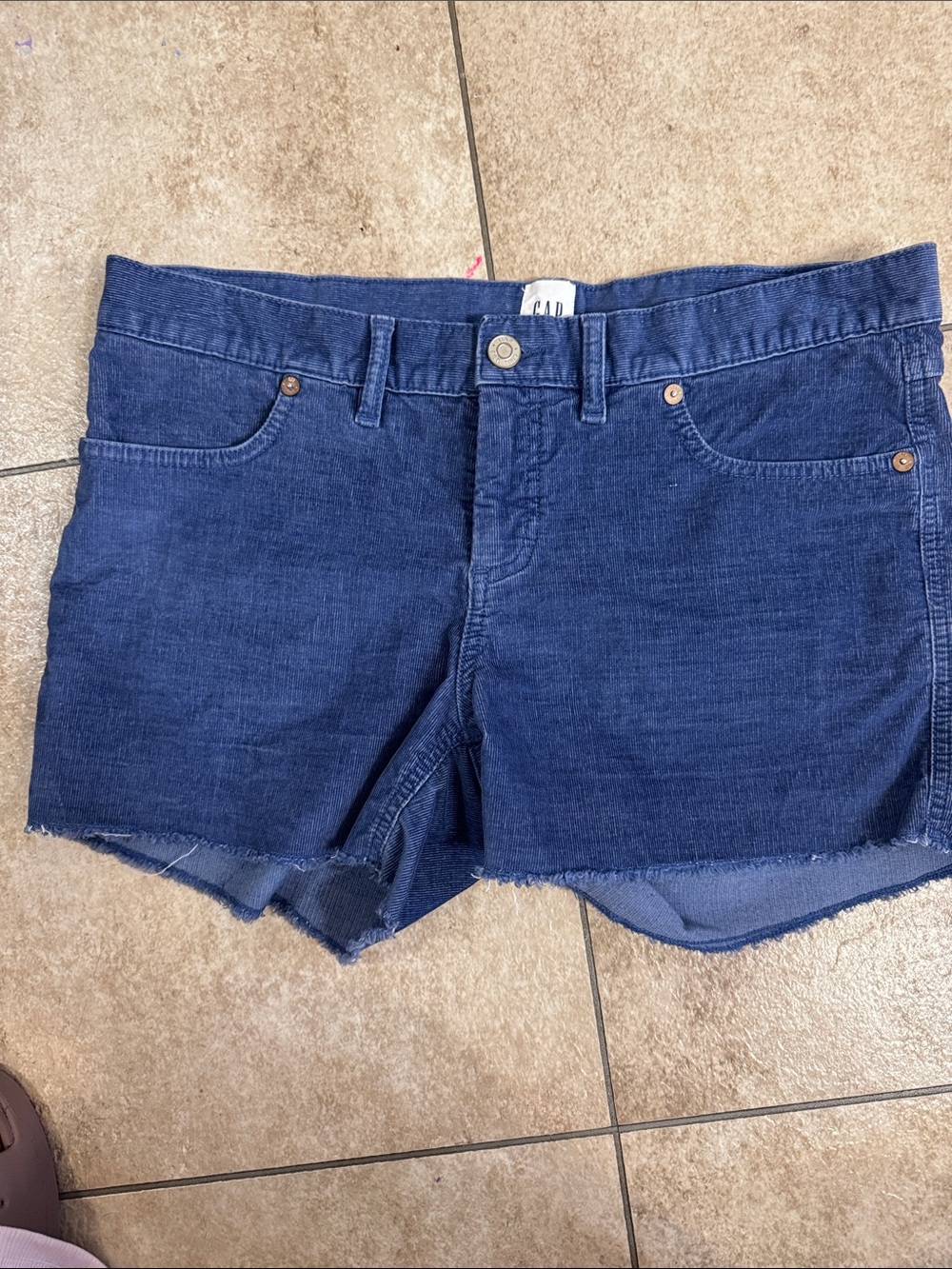 GAP Women's Indigo Denim Cutoff Shorts